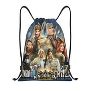 Wwe Drawstring Bag Sports Fitness Bag Waterproof Rope Bag For Training Traveling Hiking Gym Sackpack String Bag For Women Men Small